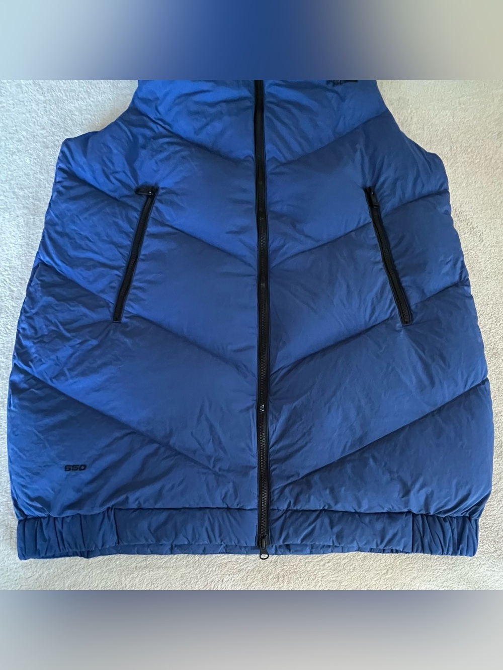 The North Face Women's Blue Long Puffer Vest - Picture 4 of 9